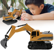 2.4G 6 Channel 1:24 RC Excavator Alloy Simulation Excavator Engineering Car Children Toy258‑1 Alloy 6 Channel Excavator 1:24