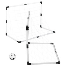2pcs / Set Portable Indoor Outdoor Sports Children Soccer Goal Football Net Game ToyWhite Soccer Goal
