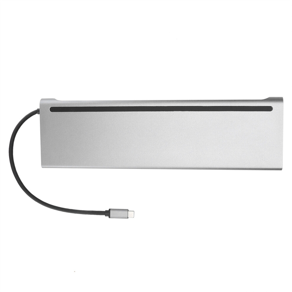 12ÂInâ1 Docking TypeâC To Dual Hdmi Same Screen Display Usb Vga Pd Rj45 Docking Station 8461323447002