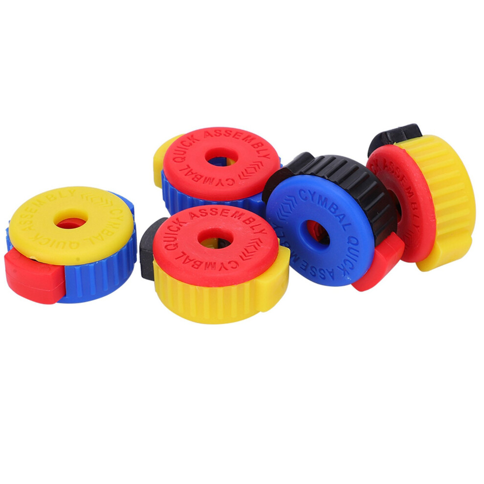 5Pcs Drum Quick Release Nut Cymbal Installation Removal Stand Screw Cap Fixing Buckle 8721323447359