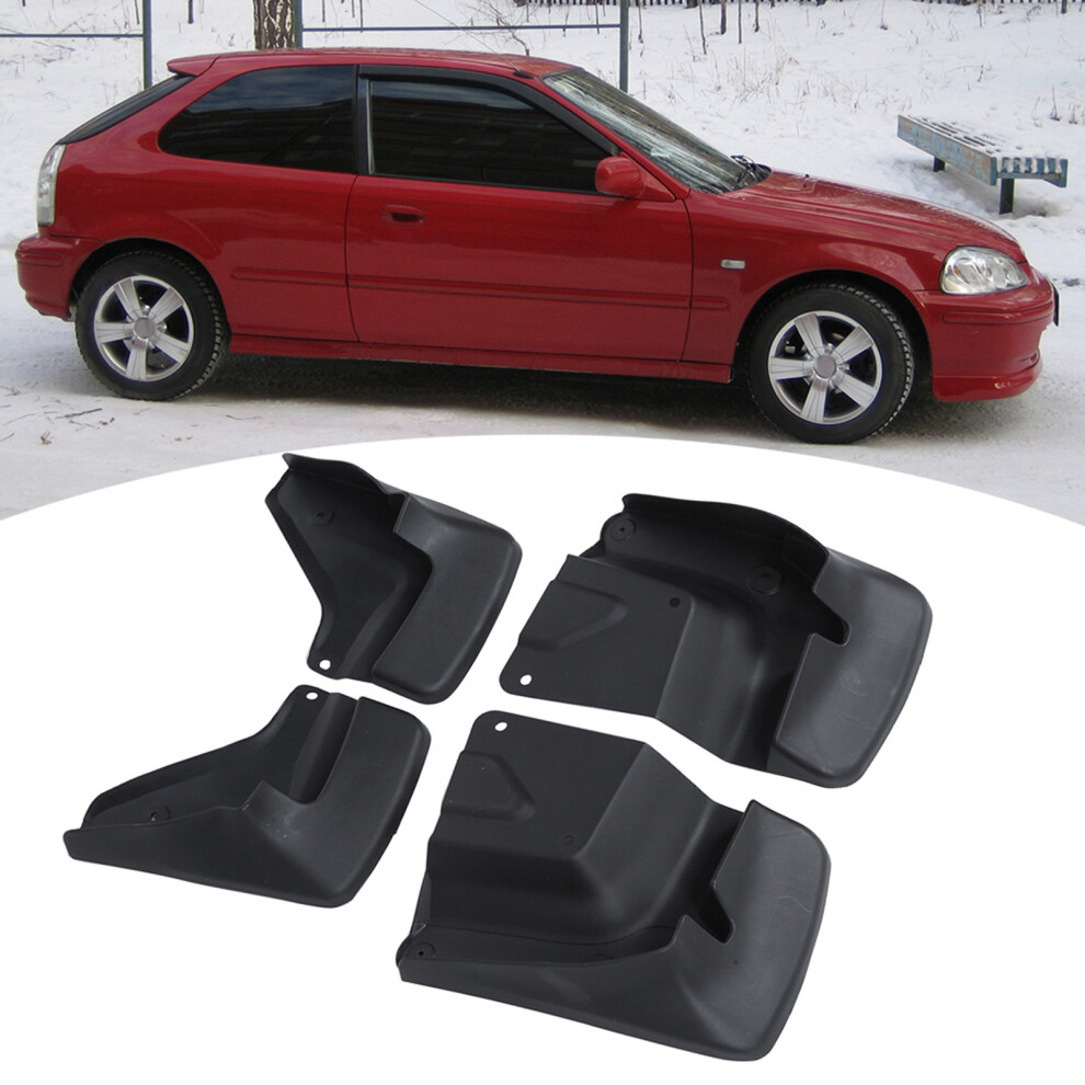 4Pcs Splatter Guards Mud Flaps 08P09âS04â100 Replace Fit For Honda Civic 1996Â2000 Black 8071323448826