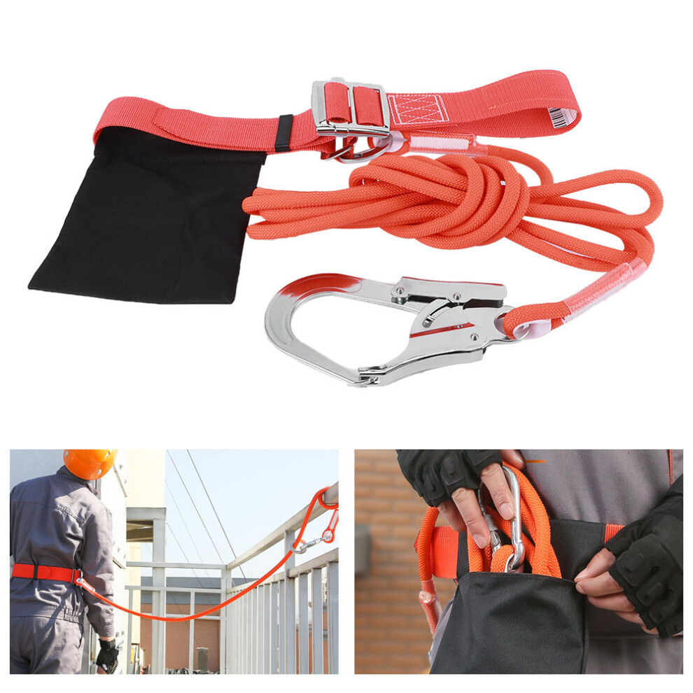 Outdoor Climbing Camping Single Waist Safety Belt Large Hook High Altitude Assurance 5051323449538