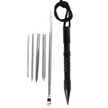 Bracelets Parachute Cord Knitting Needles Spike Kit Aluminum DIY Weaving ToolBlack 6pcs/set