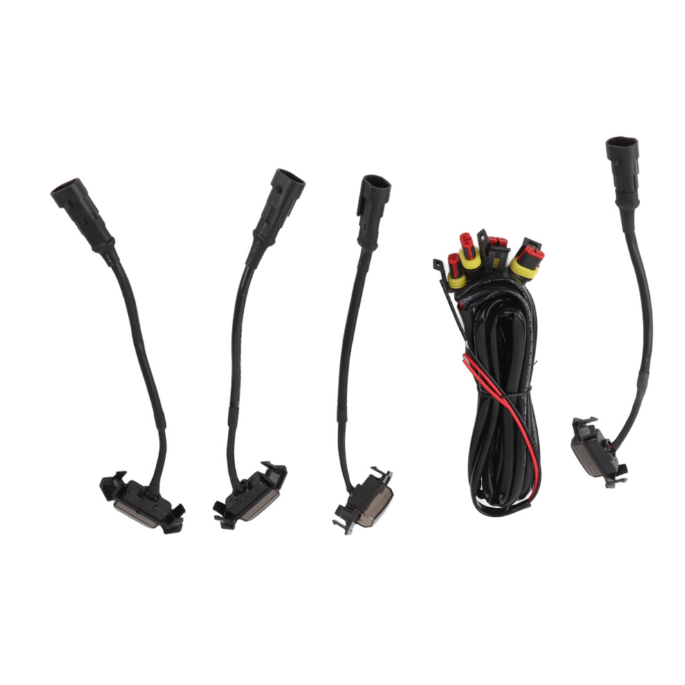 4Pcs Led Front Grille Smoked Lens With Wiring Harness Kit Fit For Tacoma 16Â19 Light 4181323452434