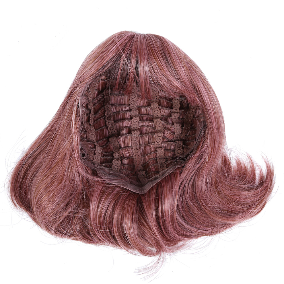 Unisex 35Cm Short Wig Women Lady Wavy Wigs Female Cosplay Party Fashionable Synthetic Wigs