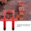2PCS Brick Liner Runner Wire Drawer Bricklaying Tool Leveling Measuring Tool Engineering AccessoryRed 10
