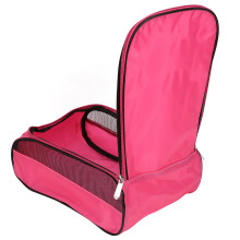 Pink Nylon Golfschuh Tasche, Große Kapazität, Atmungsaktiv, 32,5x20,5x12,5cm