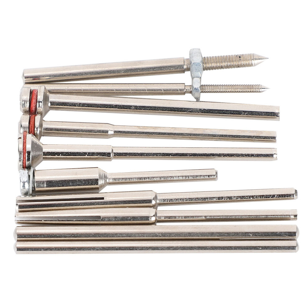 10Pcs Sandpaper Clamp Bar Clip Rod Rubber Wheel Special Chuck Grinding Polishing Tool 8481323455586