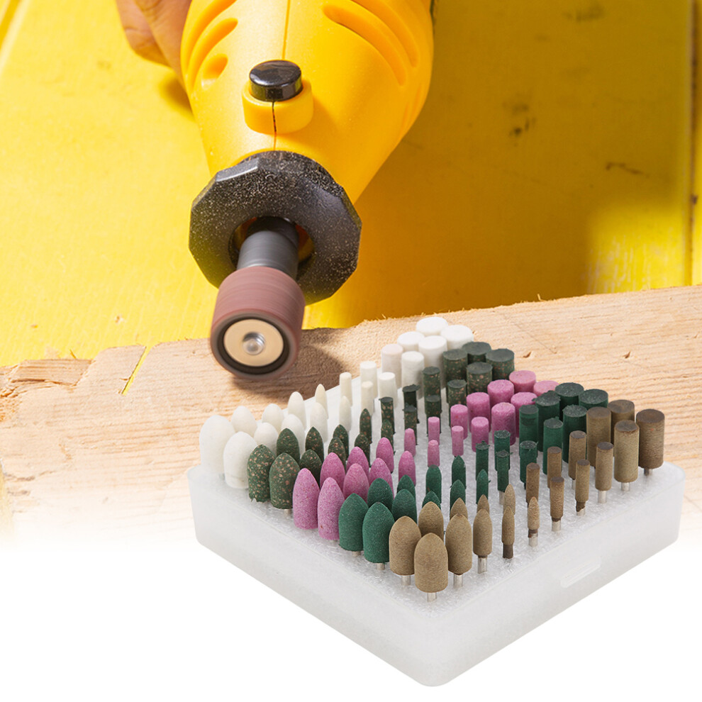 100Pcs Grinding Head Red Corundum Flint Metal Wheel Electric Sanding Accessories 7691323456648