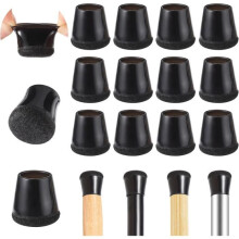 40 Stück Stuhlbeinkappen, elastische Filzgleiter für Tischbeinschoner