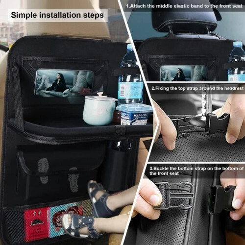 2er-Pack Kindersitz-Organizer mit Tablet-Halterung und Rücksitz-Organizer 2