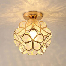 Retro Industrielle Metall Deckenleuchte mit E26 Fassung, Kreative Gold Innenbeleuchtung