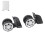 1Pair Outdoor Mute Double Row Large Wheel Draw‑bar Box Code Case Suitcase Accessory 13