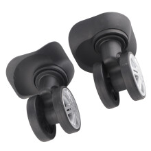 1Pair Outdoor Mute Double Row Large Wheel Draw‑bar Box Code Case Suitcase Accessory
