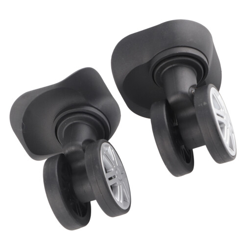 1Pair Outdoor Mute Double Row Large Wheel Draw‑bar Box Code Case Suitcase Accessory