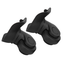 A Pair Black Suitcase Mute Single Row Wheel Luggage Replacement Outdoor Supplies