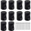 10er Set moderne schwarze Schubladengriffe VHV 1