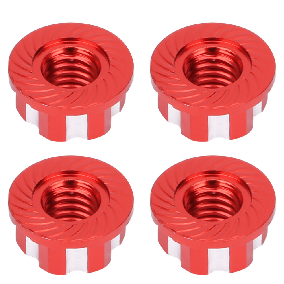 4Pcs M4 Carving Hexagonal Nuts Aluminum Alloy Fit For Hsp Sakura D3 D4 1/10 Rc Carred 4611323462534
