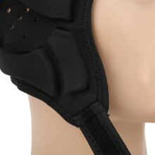 Outdoor weicher Helm-Kopfprotektor für Baseball, Fußball, Torwart, Schwarz, S