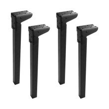4 x Klappbare Tischbeine 35cm 90 Grad Schwarz für Tisch Bett und Sofa VHV