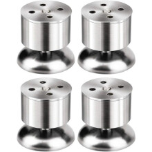 Möbelfüße 4er Set verstellbare Möbelfüße Edelstahl 50 x 60 mm VHV