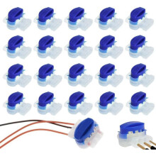 20 Stück Kabelbinder, wasserdichte Kabelverbinder, Mehrzweck-Zubehör mit Gel für Gartenroboter und THT