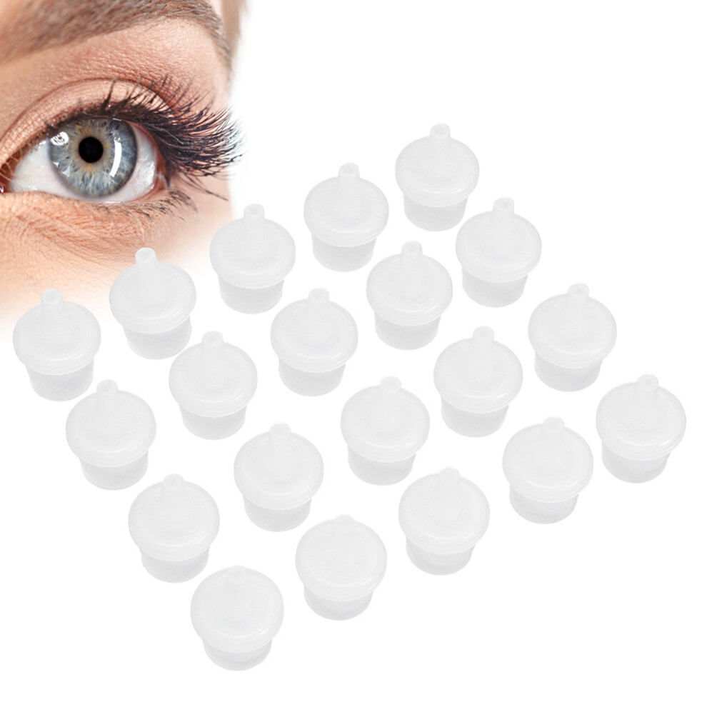 20pcs Eyelash Extension Glue Nozzle False Eyelash Grafting Adhesive Glue Bottle Plug