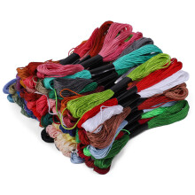 DIY Nähstickgarn Sticktwist 100 Farben Polyester Baumwolle Kreuzstich-Faden