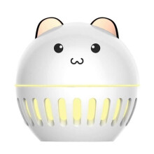 Niedlicher USB-Aroma-Diffusor in Hamsterform, Mini-Luftbefeuchter mit kühlem Nebel, buntes Nachtlicht