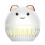 Niedlicher USB-Aroma-Diffusor in Hamsterform, Mini-Luftbefeuchter mit kühlem Nebel, buntes Nachtlicht 1