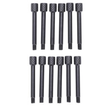 12 Pcs Schwarz Messing Elektrische Gitarre Tremolo Brücke String Clamp Schrauben
