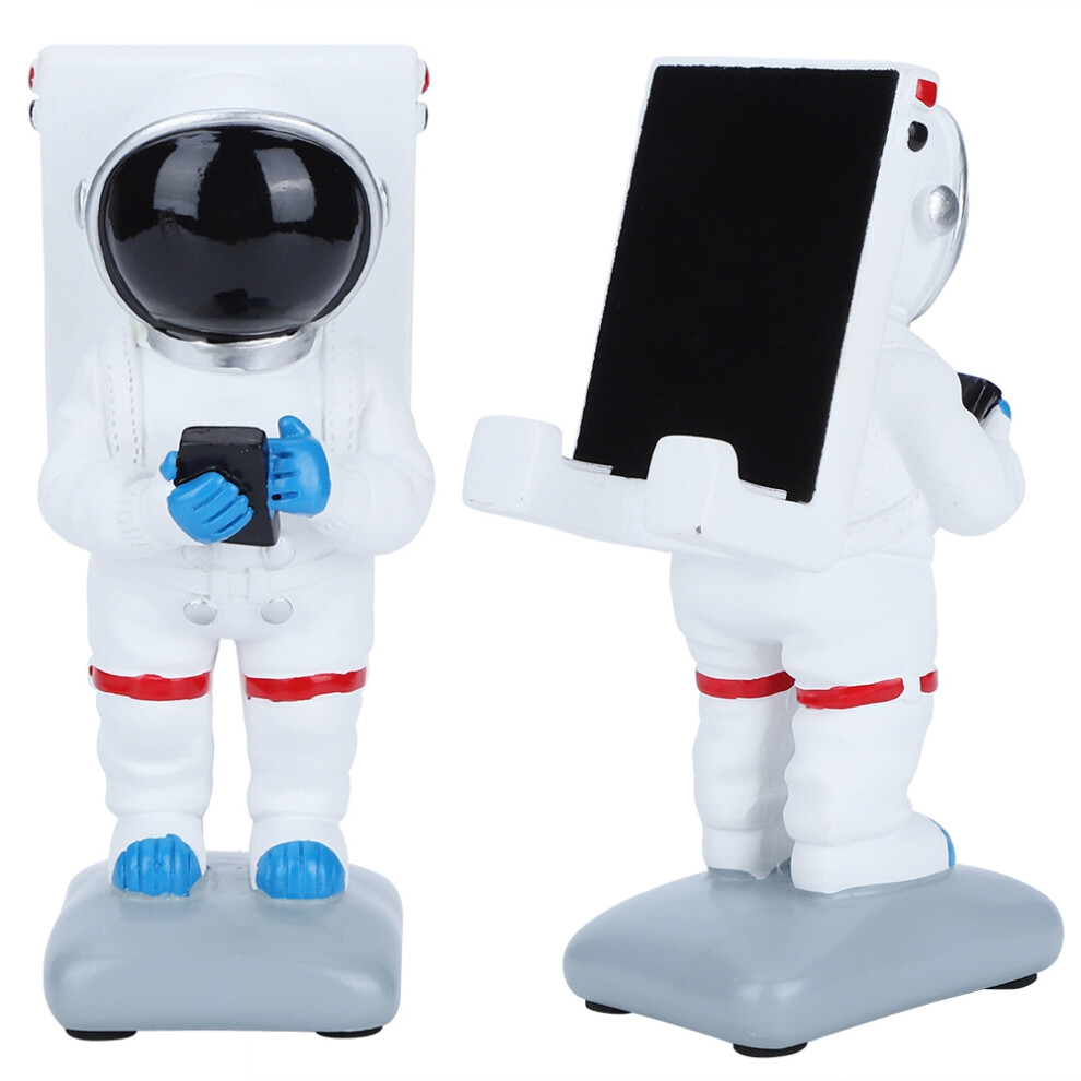 Resin Astronaut Shaped Mobile Phone Holder Figurines Miniatures Craft Home Desktop Decorationwhite 6941323466125