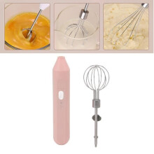 Milchaufschäumer - VHV - Tragbares Modell - 3 Geschwindigkeiten - 1200 mAh Akku - Farbe Pink