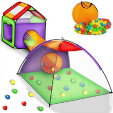 Iglu-Spielzelt mit Tunnel - IGLOO - Weiß - Unisex - 115x115x80 cm - 100% Polyester - Kinder