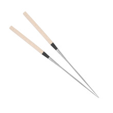Stainless Steel Chopsticks Japanese Sushi Chopstick with Wood Handle Kitchen AccessoryS Size