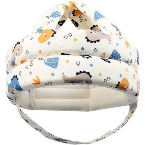 Verstellbarer Baby-Schutzhelm - Blauer Dinosaurier