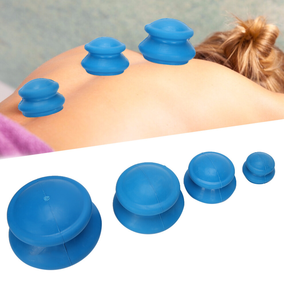 Silicone Body Therapy Massage Cupping Household Pain Relief Vacuum Suction Cupping Set