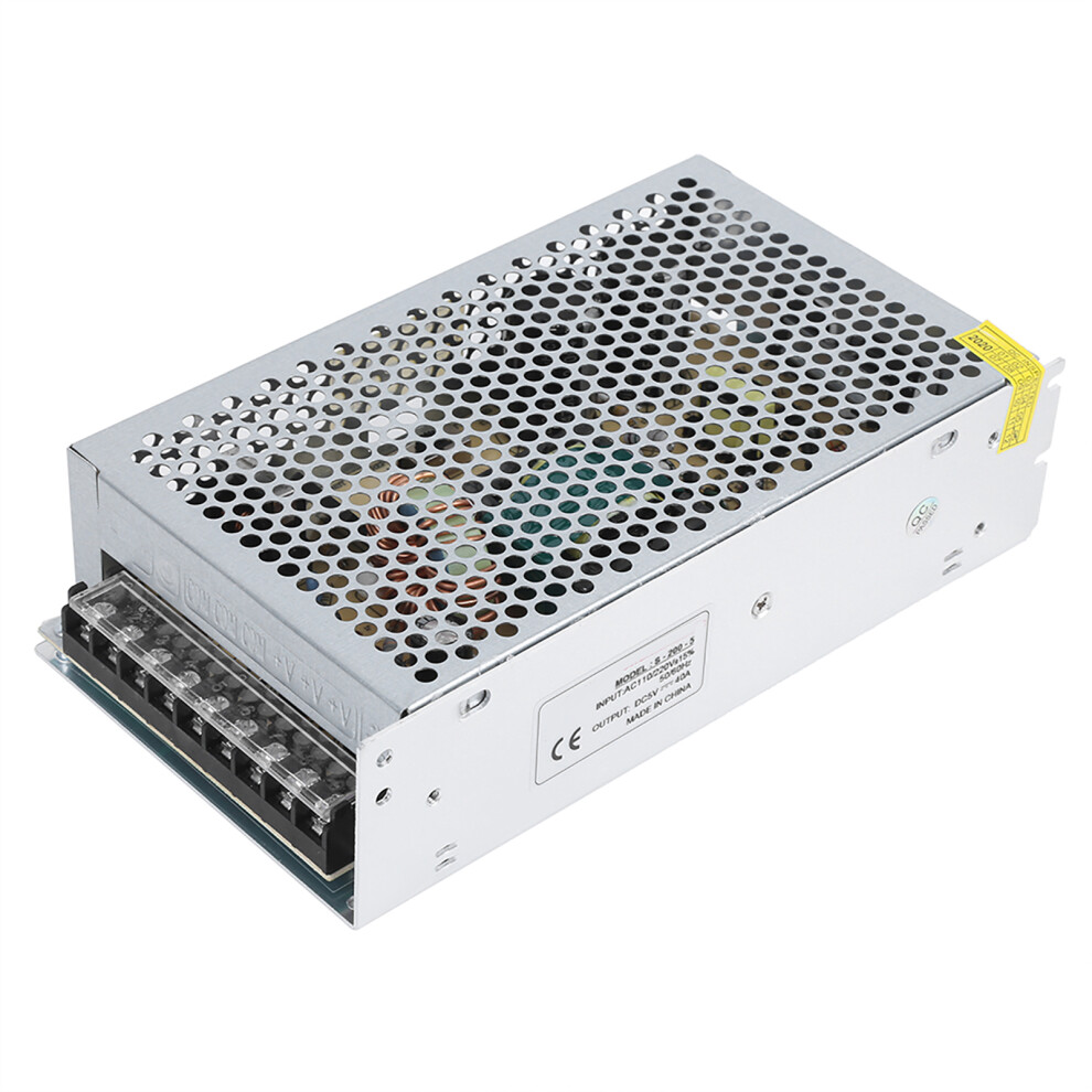 Switching Power Supply Drive Adapter Led Equipment Reulated Transformer For Cctv Dc5v(S-200-5Ï¼5V 40A 200Wï¼Ac110/220V15% ) 4191323469974