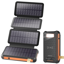Solar Power Bank, 26800mAh Solar Portable Charger for Outdoor Camping