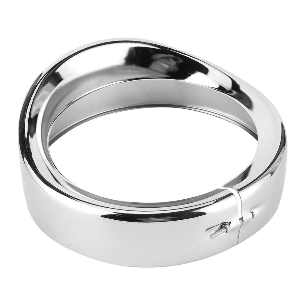 7In Head Trim Ring Motorcycle For Touring Road Auto Accessories Silver/Light 8451323473996