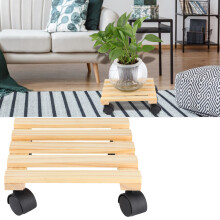 Gartenpflanzen-Tablettregal mit Rollen, Holzbasis für Blumentöpfe und Zubehör