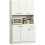 Homcom HOMCOM Freestanding Kitchen Cupboard, Storage Cabinet with Doors Cream White 9
