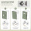 Homcom HOMCOM Freestanding Kitchen Cupboard, Storage Cabinet with Doors White 7