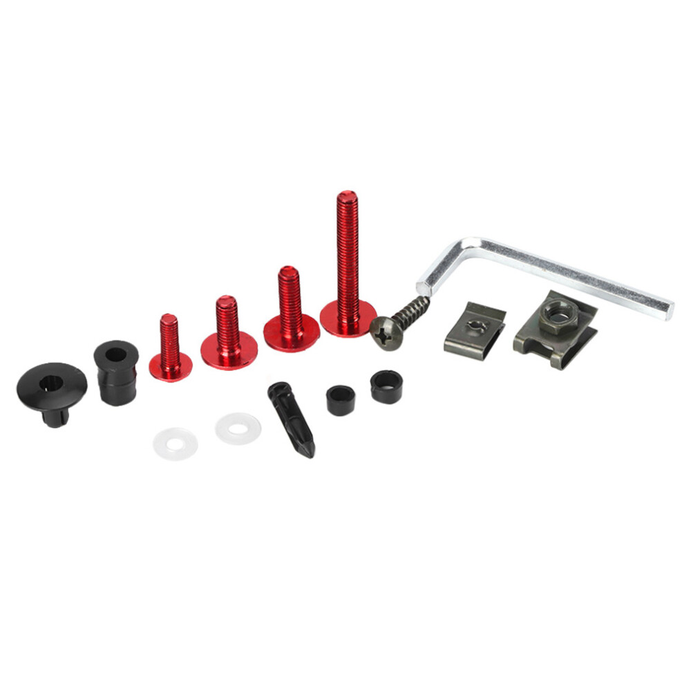 223Pcs Motorcycle Fairing Bolts Set Windscreen Screws Nuts Motorbike Bodywork Hardwaresred 4611323480200