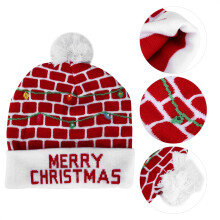 Christmas Knitted Soft Warm Winter Hat Light Hat for Children Adults Festivals Holiday PartyType 5