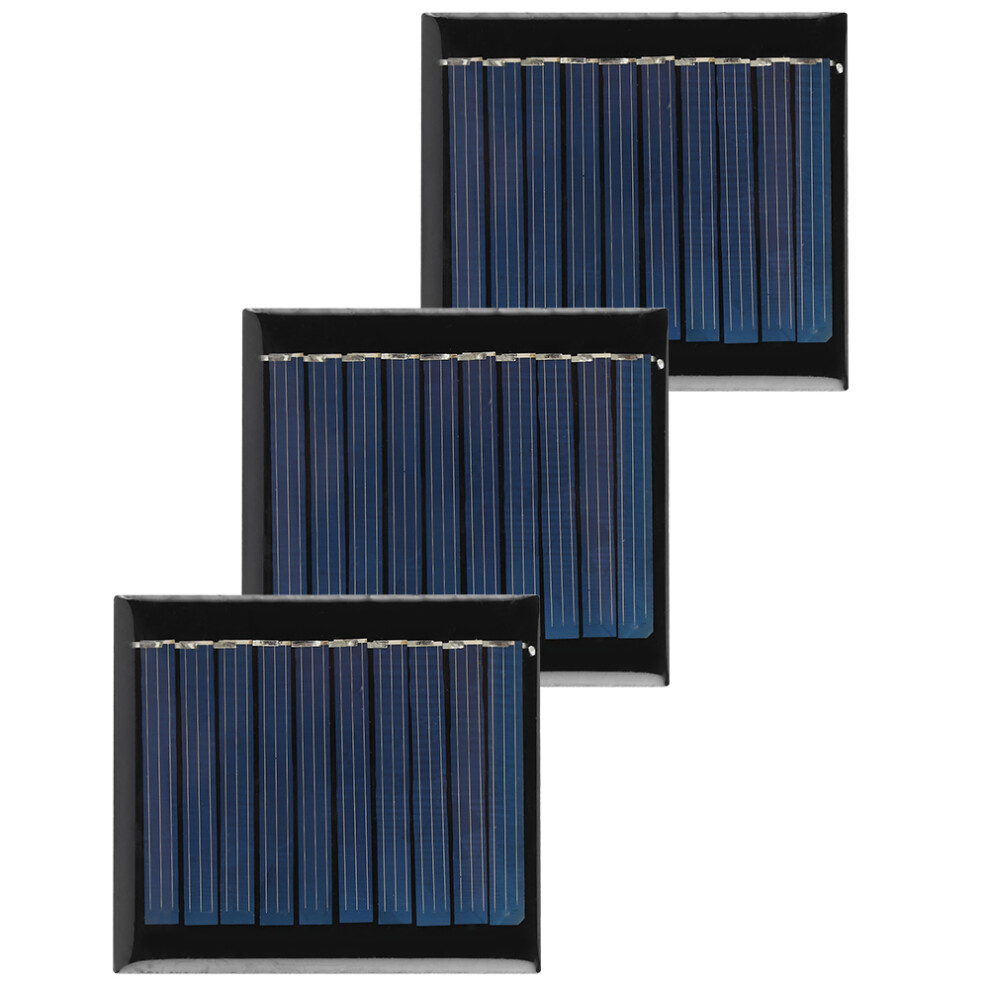 3Pcs/Set 0.3W 5V Mini Polycrystalline Silicon Solar Power Panel Module For Diy Projects Toys 4181323480574
