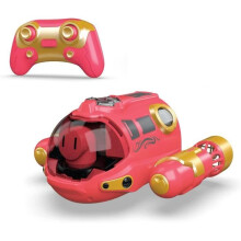 Wasserdichtes ferngesteuertes Boot – Marke – Modell – Spray und Lichter – wiederaufladbare Batterien – Rosa