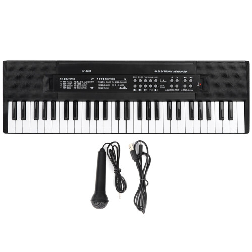 Electronic Organ Microphone and Recording Function 54‑Key Piano Keyboard BF‑5438 1