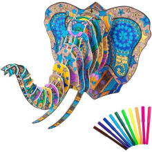3D-Malpuzzle, lustiges Geschenk für Erwachsene und Kinder, bestes Geburtstagsgeschenk für Mädchen und Jungen \u2013 Elefant[93]