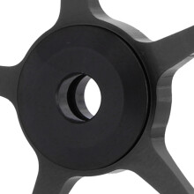 Folding Bike Aluminum Easy Wheel Riding Bike Push Wheel with Mounting ScrewBlack
